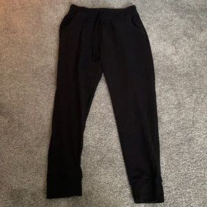 High wasted black joggers